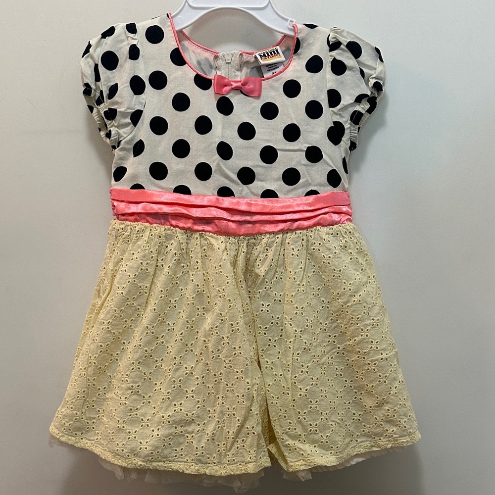 Harajuku Mini Polka Dot and Lace Kids Dress Size 3T